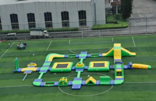 floating inflatable water park