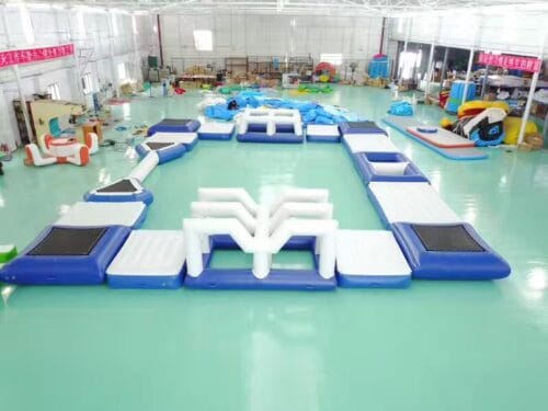 water obstacle course