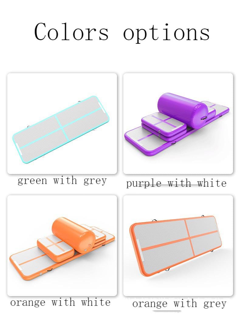 Inflatable gymnastics mat tumbling air track with pump for home use - Image 4