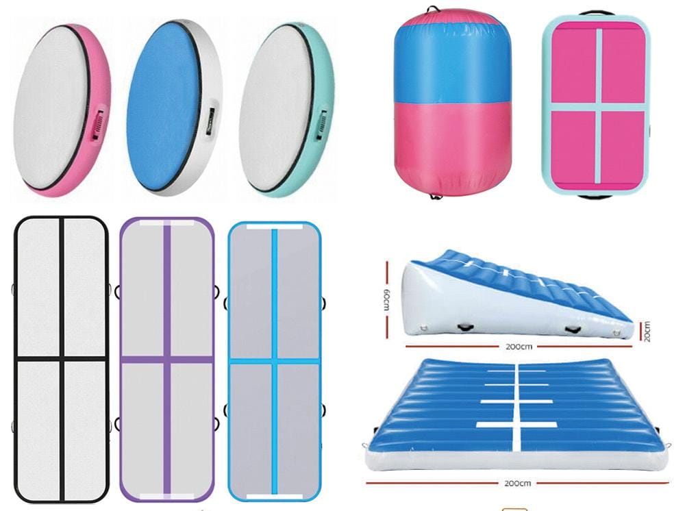 Inflatable gymnastics mat tumbling air track with pump for home use - Image 6