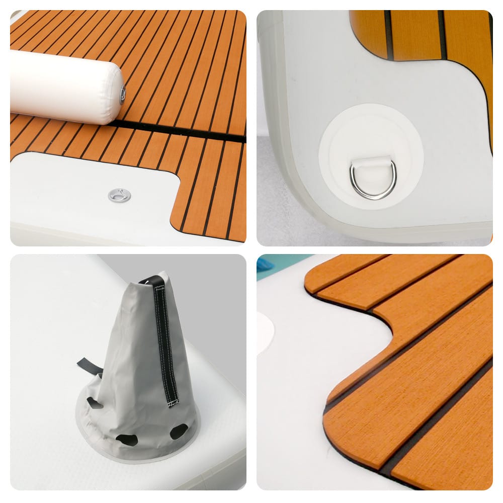 inflatable dock island