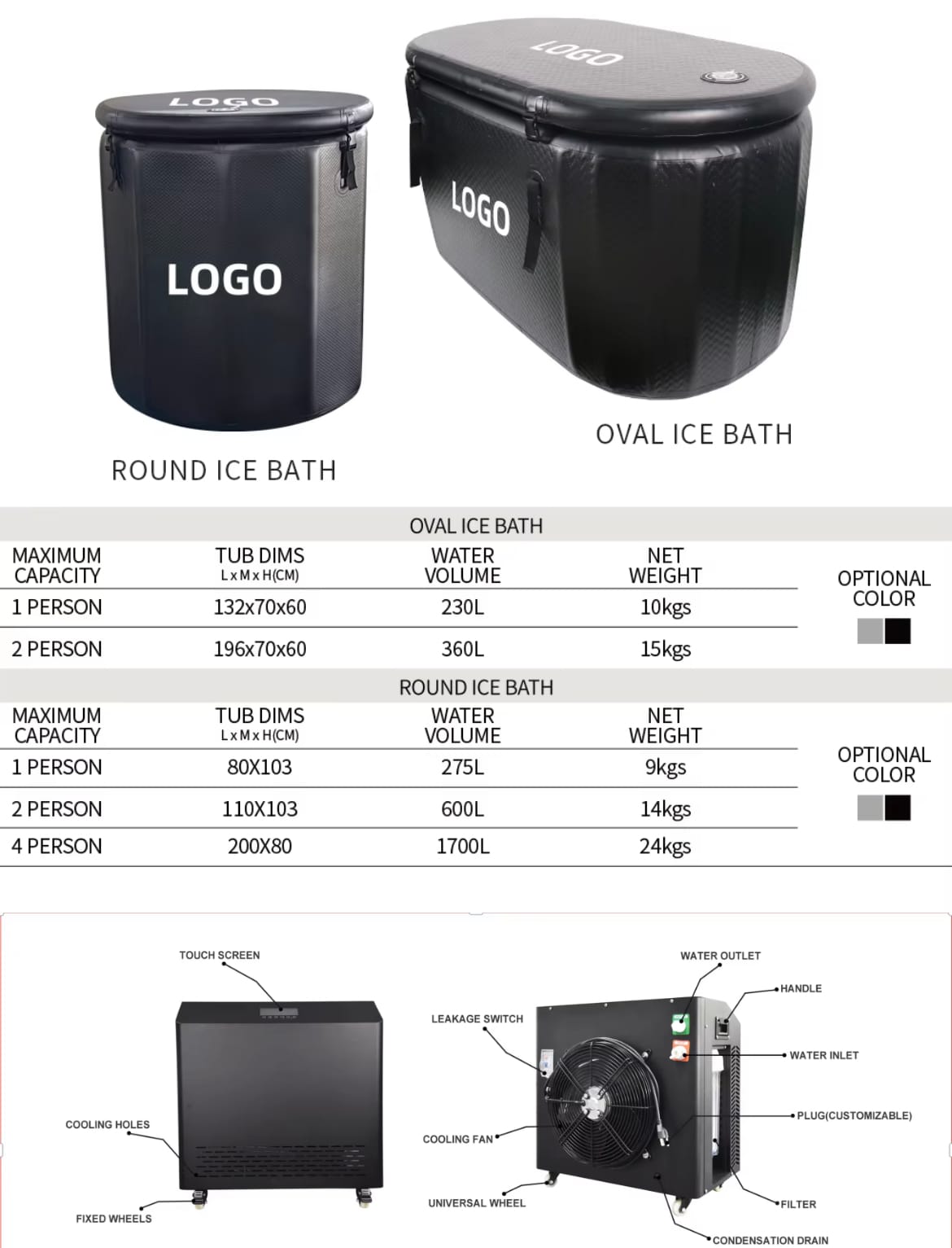 Inflatable ice bath 8