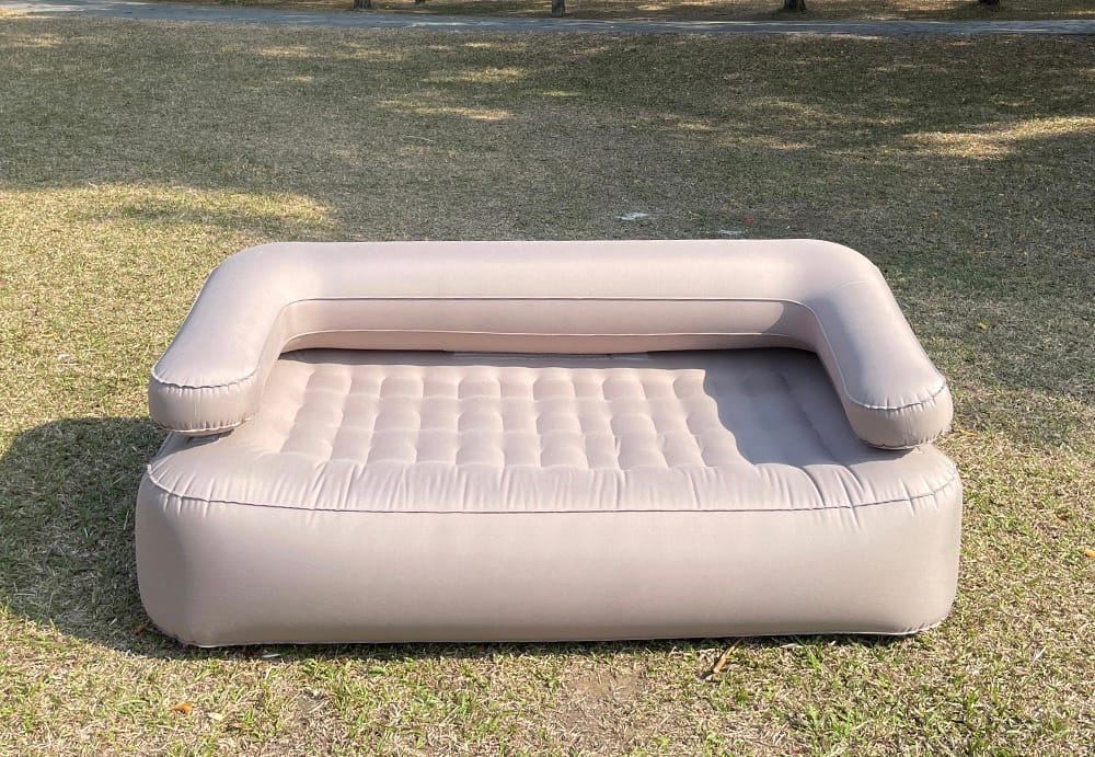 Portable inflatable mattress sofa for outdoor camping, inflatable air sofa with pump - Image 5