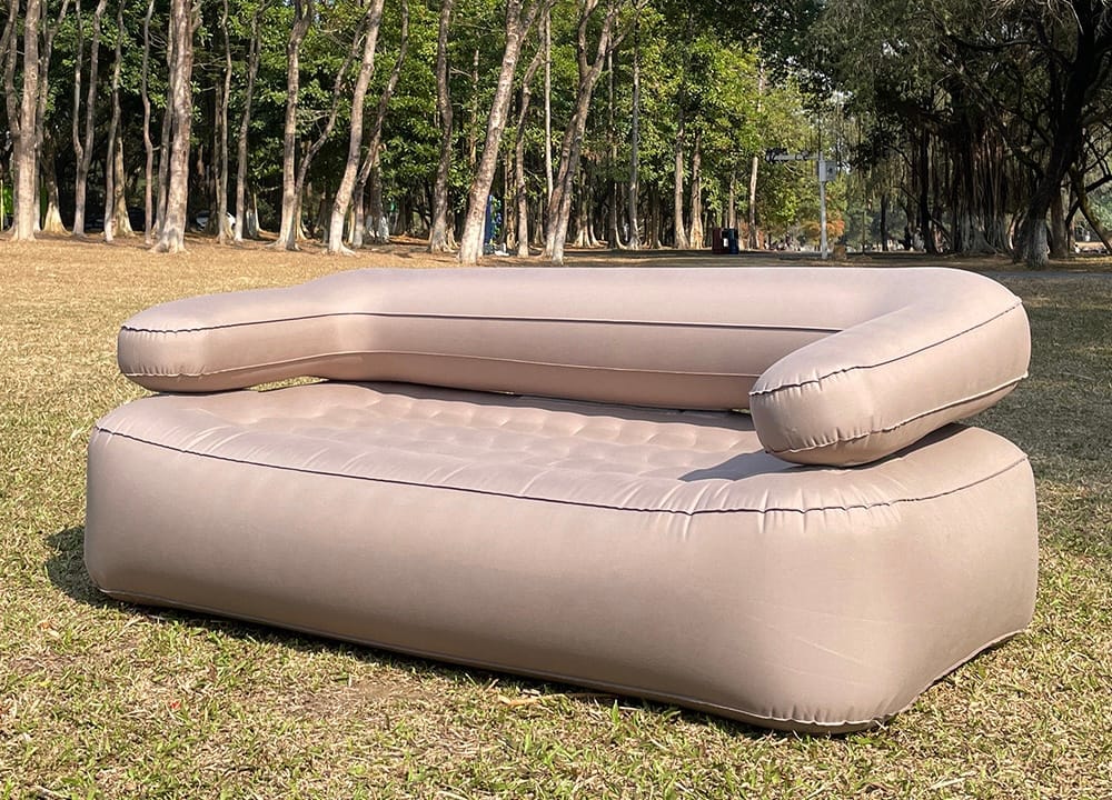 Portable inflatable mattress sofa for outdoor camping, inflatable air sofa with pump - Image 3