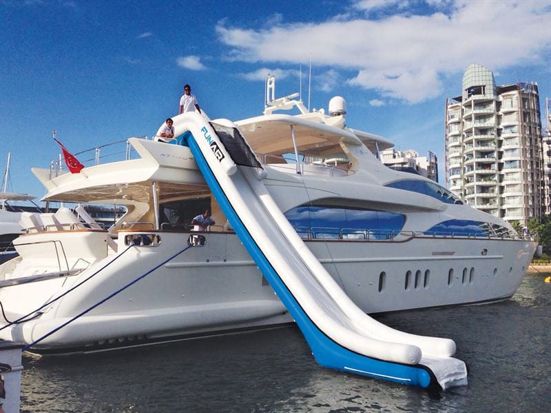 Custom inflatable yacht slide, yacht inflatable toys - Image 2