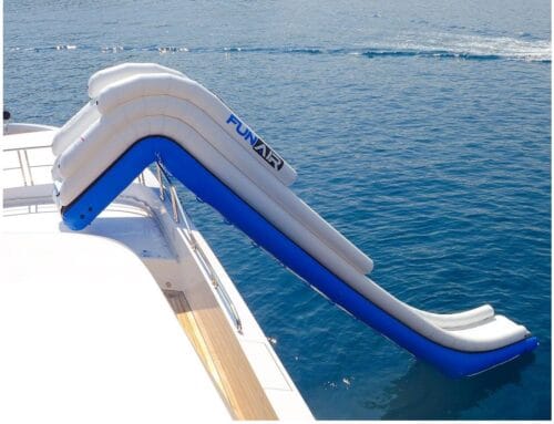 inflatable yacht slide